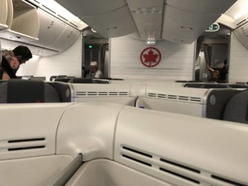 air canada business class boeing 787 9 kabine von vorne