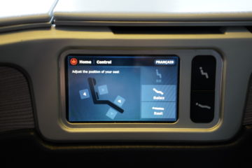 aircanada business class boeing 777 einstellung sitz 3