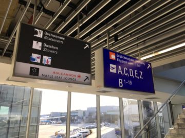aircanada maple leaf gold lounge frankfurt wegweiser zweite etage