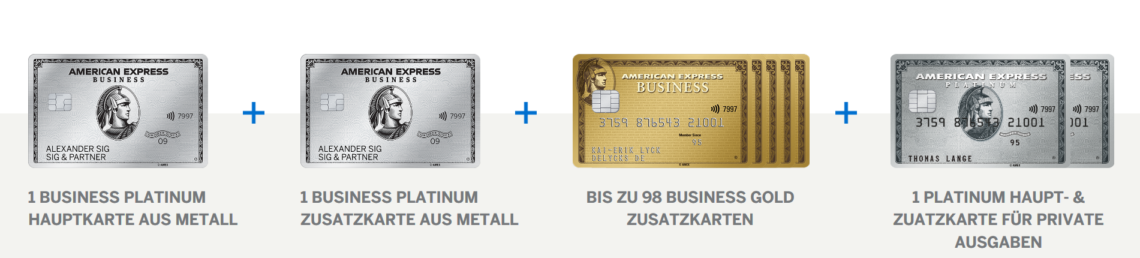 american express business platinum kreditkarte zusatzkarten