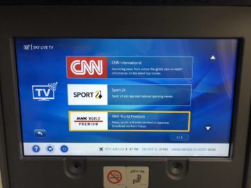 ana business class b787 9 live tv