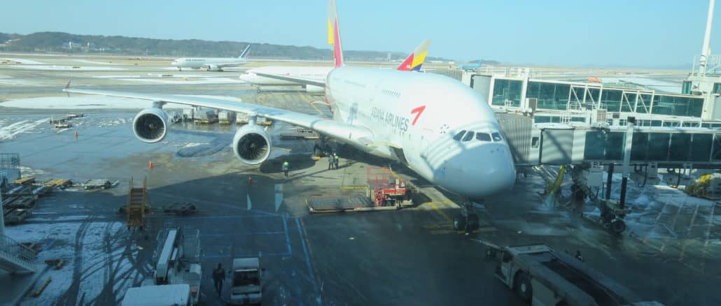 asiana a380 seoul incheon
