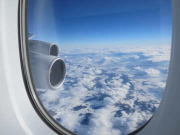 asiana first class a380 blick aus dem fenster 5
