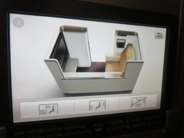 asiana first class a380 sitz einstellungen 3