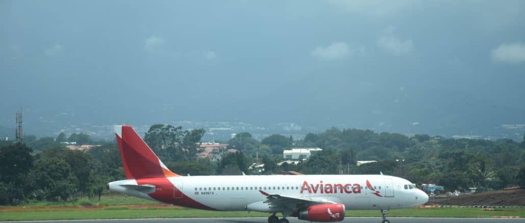 avianca flugzeug san jose