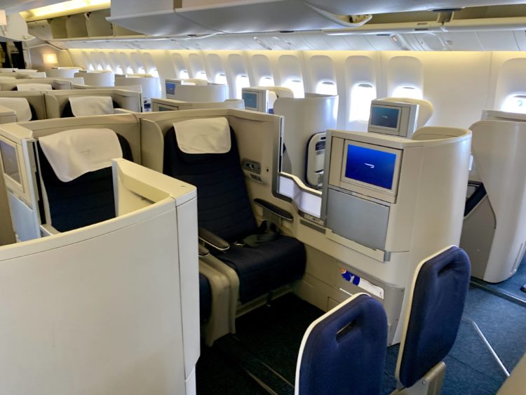 british airways business class boeing 777 200 kabine