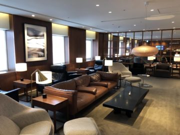 cathaypacific business class lounge taiwan taoyuan hauptbereich