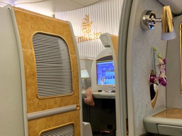 emirates alte first class a380 fuesse