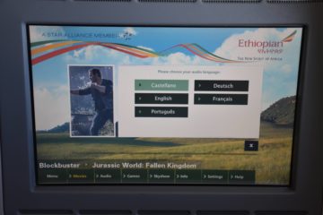 ethiopian airlines business class boeing 777 200lr entertainment sprachauswahk