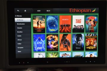 ethiopian airlines business class boeing 787 8 entertainment filmauswahl