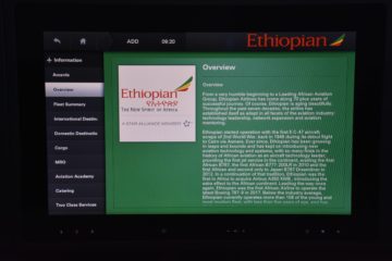 ethiopian airlines business class boeing 787 8 entertainment informationen