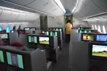 ethiopian airlines business class boeing 787 8 kabine komplett