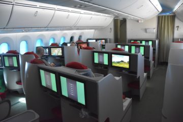 ethiopian airlines business class boeing 787 8 kabine mittlerer teil