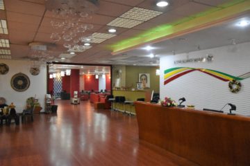 Empfang der Ethiopian Airlines cloud nine lounge terminal 2 addis abeba