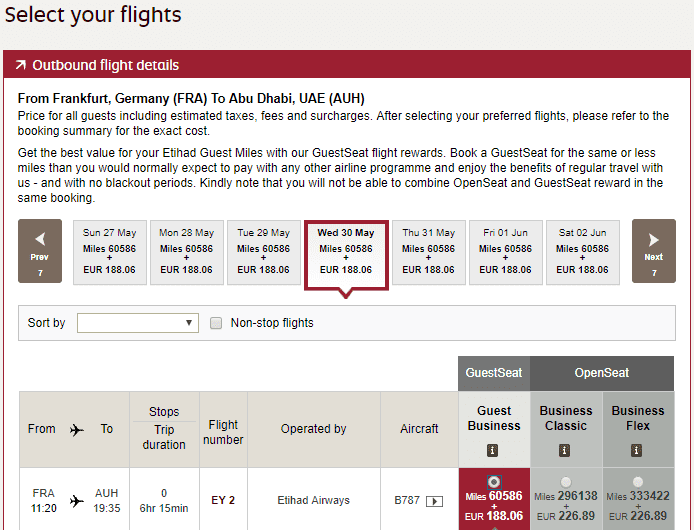 etihad guest praemienflug frankfurt abudhabi