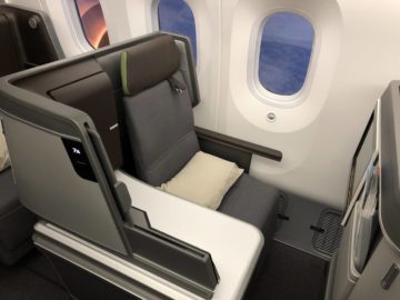 eva air neue business class boeing 787 9 sitz direkter fenstblick