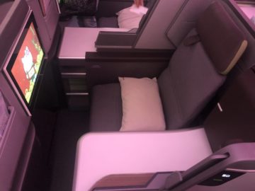 eva air neue business class boeing 787 9 sutz von oben