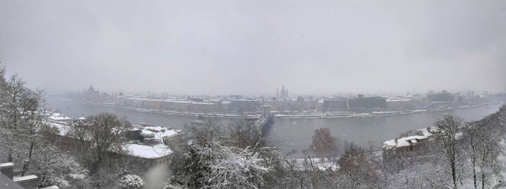 Hilton Budapest - Blick auf die Stadt von der Burganlage