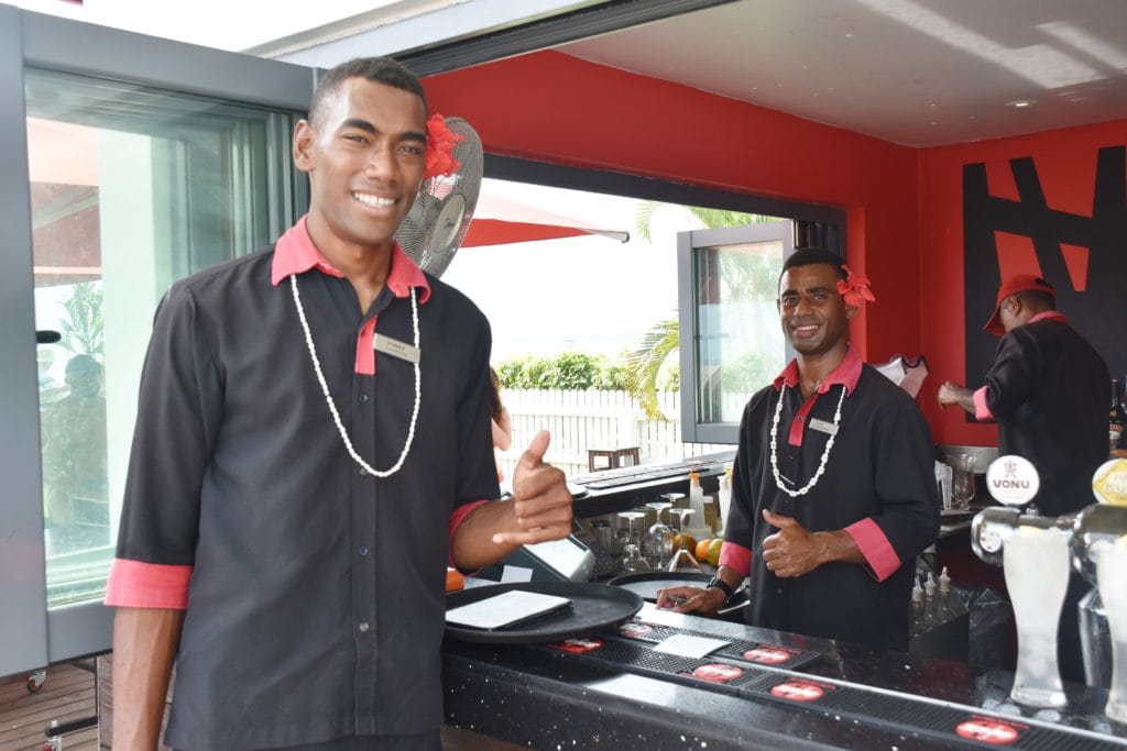 Mitarbeiter des Hilton Fiji