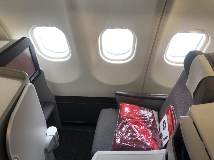 iberia business class a340 600 einzelsitz fenster 1