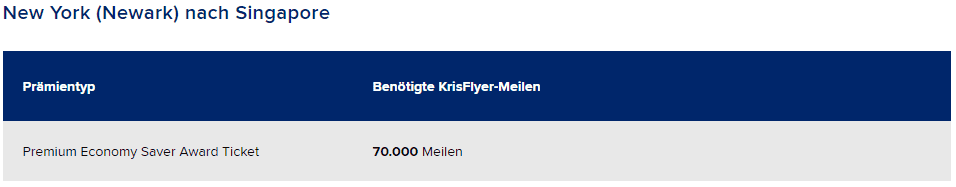 krisflyer ewr sin premium economy preis