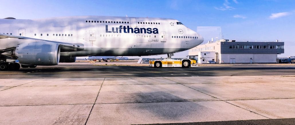 lufthansa boeing 747 8 flugzeug frankfurt airport