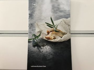 lufthansa business class a350 boardmenue