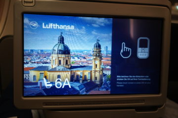 lufthansa business class airbus 350 monitor 6a