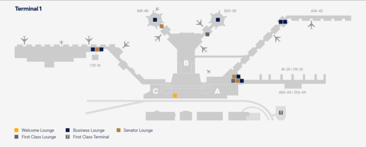 lufthansa lounges frankfurt lageplan terminal 1