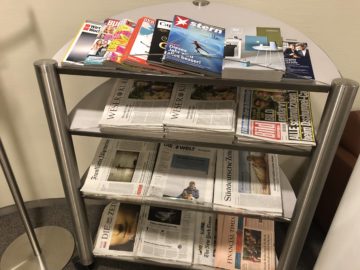 lufthansa senator lounge bremen auswahl zeitschriften