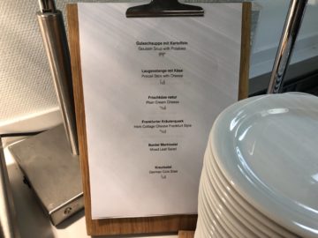 lufthansa senator lounge bremen menue