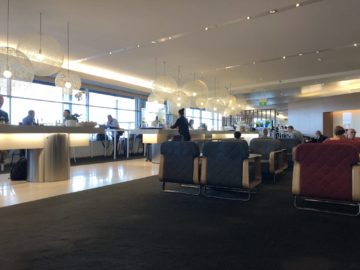 qantas international business lounge sydney blick hauptbereich