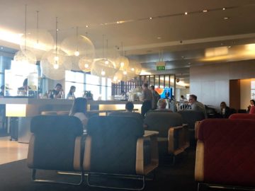 qantas international business lounge sydney hauptbereich