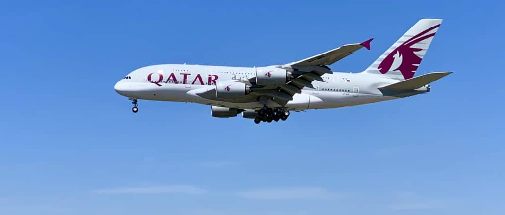 qatar airways a380 flugzeug frankfurt flughafen