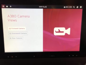 qatar airways business class a380 aussenkameras