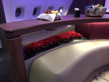 qatar airways business class a380 bar rosen