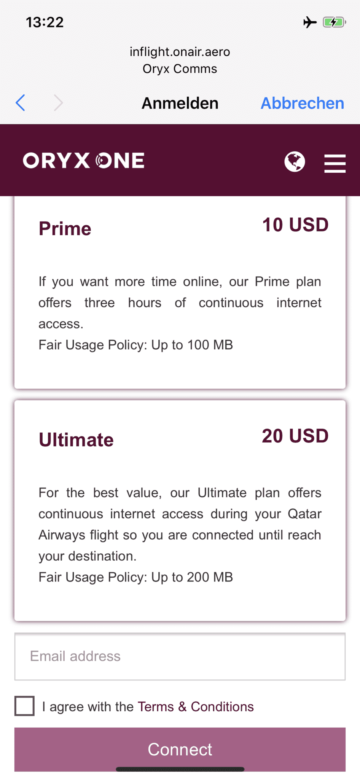 qatar airways business class a380 internetkosten2