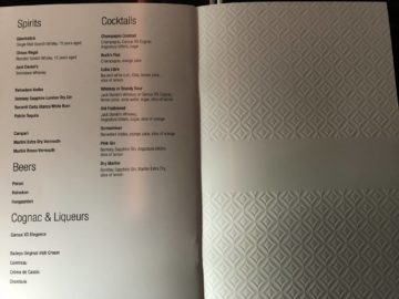 qatar airways business class boeing 777 200lr getraenkeliste