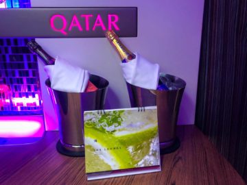 qatar airways champagner bar