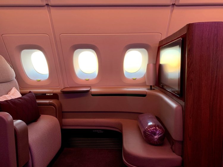 qatar airways first class a380 sitz 7