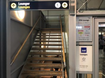 sas gold lounge oslo gardermoen treppe