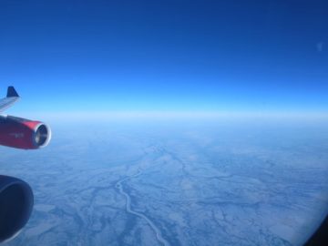 sas business class a340 blick aus dem fenster 1