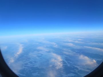 sas business class a340 blick aus dem fenster 2