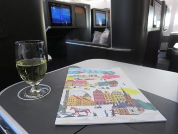 sas business class a340 champagner 2