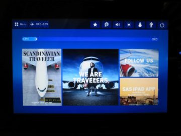 sas business class a340 entertainment system
