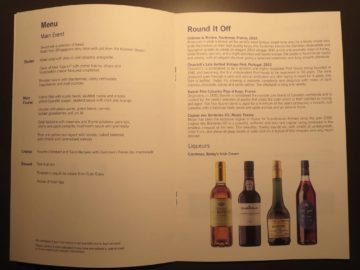sas business class a340 menuekarte 3