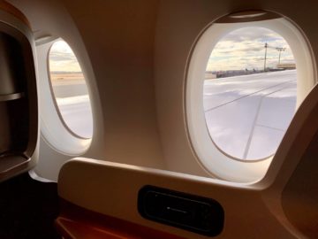 singapore airlines business class a350 900ulr fenster