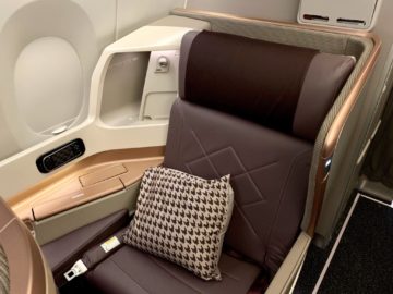singapore airlines business class a350 900ulr sitz 1