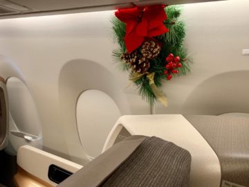 singapore airlines business class a350 900ulr weihnachtsdeko 2