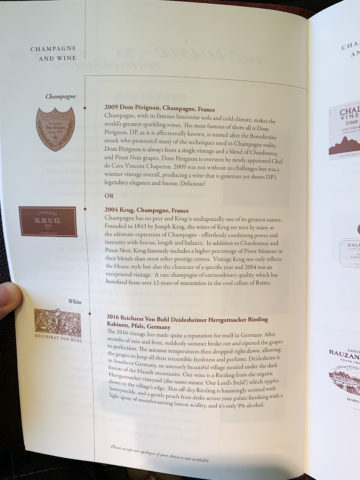 singapore airlines first class 777 300er menu 3